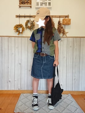 ku-amiさん(キッズ・127cm)の春コーディネート