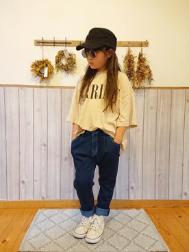 ku-amiさん（キッズ・127cm）の夏コーディネート