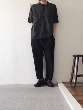 「dansko（ダンスコ）のアイテム（スリッポン）」を使った、shuさん（メンズ・170cm）の夏コーディネート