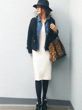 「COMMONWARE AMERICAN RAG CIE&Magine（コモンウェアアメリカンラグシーアンド マージン）のアイテム」を使った、NICOさん（レディース・158cm）の冬コーディネート