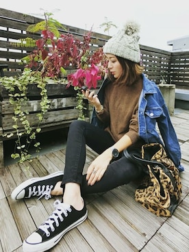 「COMMONWARE AMERICAN RAG CIE&Magine（コモンウェアアメリカンラグシーアンド マージン）のアイテム」を使った、NICOさん（レディース・158cm）の秋コーディネート