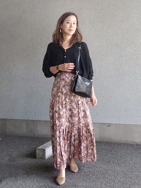 「アイテム（ピアス（両耳用））」を使った、NICOさん（レディース・158cm・40代）の春コーディネート
