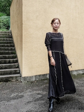 「アイテム（ピアス（両耳用））」を使った、NICOさん（レディース・158cm・40代）の秋コーディネート