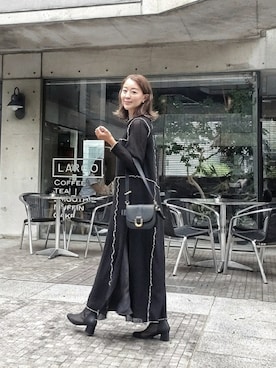 「アイテム（ピアス（両耳用））」を使った、NICOさん（レディース・158cm・40代）の秋コーディネート