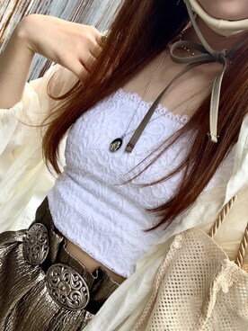 「FEKETE（フェケテ）のアイテム（帽子）」を使った、MA-YAさん（レディース・157cm）の夏コーディネート