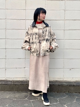 MA-YAさん（レディース・157cm）の冬コーディネート