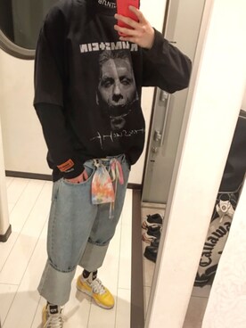 「mnml(ミニマル)のアイテム(トップス)」を使った、HRさん(メンズ・183cm)の冬コーディネート