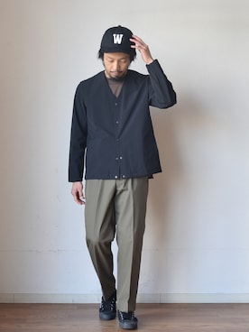「STILL BY HAND（スティルバイハンド）のアイテム（ジャケット/アウター）」を使った、comoda上西猛夫さん（メンズ・168cm）の春コーディネート