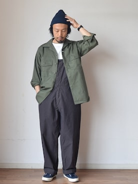 「dead stock」｜comoda上西猛夫さん（メンズ・168cm）の春コーディネート