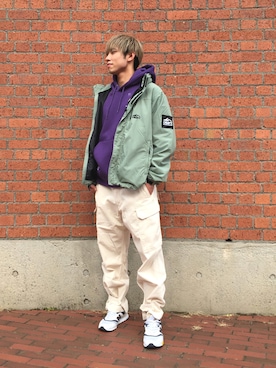 「CAMP7（キャンプセブン）のアイテム（ジャケット/アウター）」を使った、キルさん（メンズ・177cm）の冬コーディネート