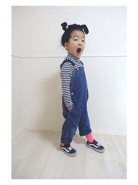 サロペット オーバーオールを使った ３歳女の子 の人気ファッションコーディネート Wear