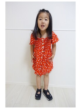 赤ワンピース のキッズ人気ファッションコーディネート Wear