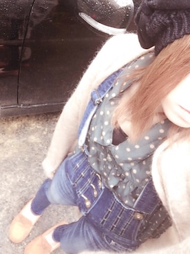 「寒い」｜「アイテム（サロペット/オーバーオール）」を使った、yoppiiiさん（レディース・159cm）の春コーディネート