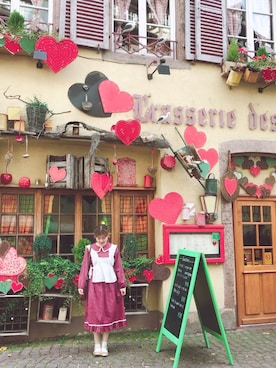 「merry jenny（メリージェニー）のアイテム（バレエシューズ）」を使った、n︎☺︎さん（レディース・162cm）の冬コーディネート