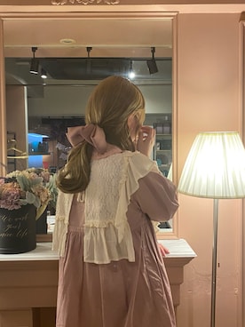 「merry jenny（メリージェニー）のデコラティブな襟（シャツ/ブラウス）」を使った、n︎☺︎さん（レディース・163cm）の春コーディネート