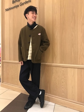 「インナーダウン」｜「アイテム（その他アウター）」を使った、Tanakaさん（メンズ・170cm）の秋コーディネート