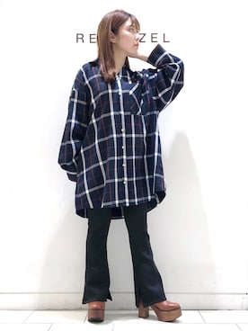 「REDYAZEL（レディアゼル）のアイテム（パンツ）」を使った、miさん（レディース・150cm）の秋コーディネート