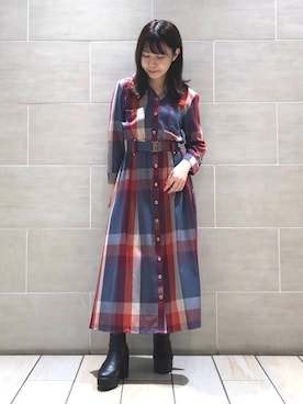 「REDYAZEL（レディアゼル）のアイテム」を使った、miさん（レディース・150cm）の秋コーディネート