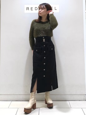 「REDYAZEL（レディアゼル）のアイテム（スカート）」を使った、miさん（レディース・150cm）の秋コーディネート