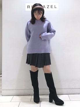「REDYAZEL（レディアゼル）のアイテム（スカート）」を使った、miさん（レディース・150cm）の冬コーディネート