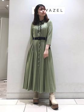 「REDYAZEL（レディアゼル）のアイテム（ワンピース）」を使った、miさん（レディース・150cm）の冬コーディネート