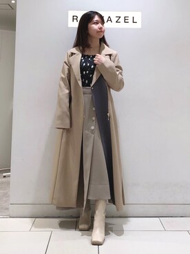 「REDYAZEL（レディアゼル）のアイテム（ジャケット/アウター）」を使った、miさん（レディース・150cm）の春コーディネート