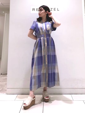 「REDYAZEL（レディアゼル）のアイテム（ワンピース）」を使った、miさん（レディース・150cm）の春コーディネート
