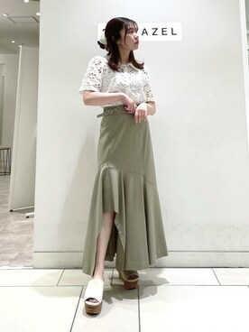 「REDYAZEL（レディアゼル）のアイテム」を使った、miさん（レディース・150cm）の春コーディネート