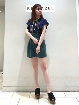 「REDYAZEL（レディアゼル）のアイテム」を使った、miさん（レディース・150cm）の夏コーディネート