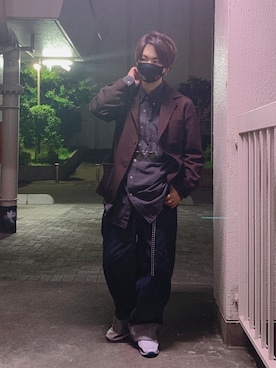 「FEKETE（フェケテ）のアイテム（パンツ）」を使った、Fool さん（メンズ・171cm）の秋コーディネート