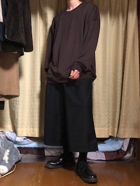 「neos（ネオス）のアイテム（スラックス）」を使った、のぶてつさん（メンズ・173cm）の春コーディネート