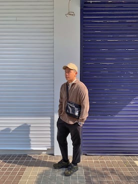 「VANS（バンズ）のアイテム（バッグ）」を使った、 p.y.wen🇹🇼さん（メンズ・176cm）の冬コーディネート