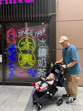 「B-SIDE（ビーサイド）のアイテム」を使った、 p.y.wen🇹🇼さん（メンズ・176cm）の夏コーディネート