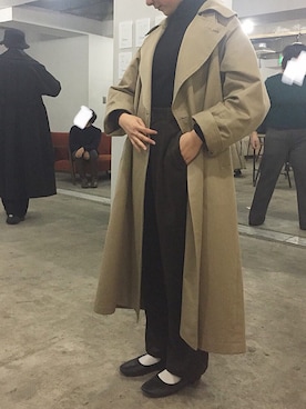 「SVEC（シュベック）のカンフーシューズ kung fu Shoes / ストラップパンプス（バレエシューズ）」を使った、ささん（レディース・161cm）の冬コーディネート