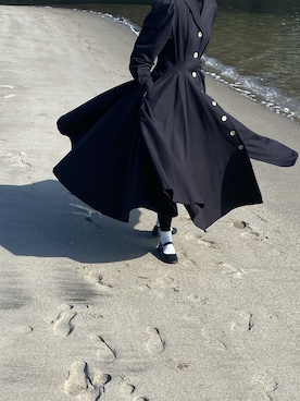 「SVEC（シュベック）のカンフーシューズ kung fu Shoes / ストラップパンプス（バレエシューズ）」を使った、ささん（レディース・161cm）の冬コーディネート