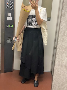 「PUBLUX（パブリュクス）のアイテム（スリッポン）」を使った、ささん（レディース・161cm）の夏コーディネート