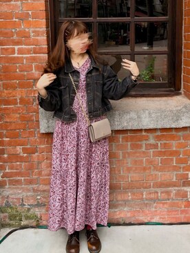 ワンピース ドレス ピンク系 を使った 秋コーデ の人気ファッションコーディネート Wear