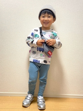 「DHOLIC kids（ディーホリックキッズ）のアイテム」を使った、1KK1-013さん（キッズ・90cm）の春コーディネート