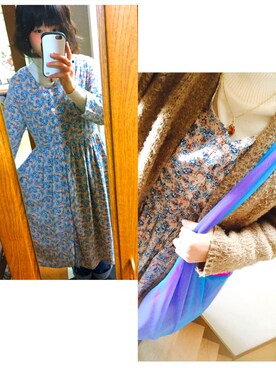 「クリスプ」｜「アイテム（その他アウター）」を使った、m i h oさん（レディース・154cm）の冬コーディネート