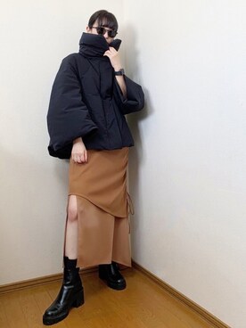 「ELIN（エリン）のアイテム（スカート）」を使った、arsさん（レディース・152cm）の冬コーディネート