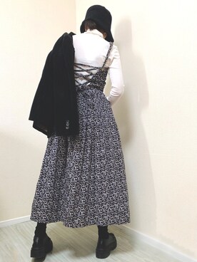 「45R（フォーティファイブアール）のアイテム（ワンピース/ドレス）」を使った、arsさん（レディース・152cm）の冬コーディネート