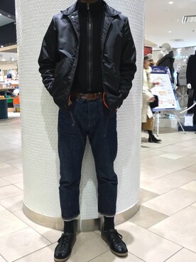 「BEAMS（ビームス）のアイテム（ナイロンジャケット）」を使った、大空 大地さん（メンズ・175cm）の冬コーディネート