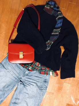 「プチプラミックス」｜Mii さん（レディース・162cm）の冬コーディネート