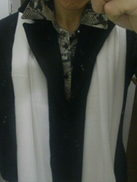 「SPINNS（スピンズ）のアイテム（マフラー）」を使った、ショウ@筋肉界隈頭さん（メンズ・163cm）の秋コーディネート