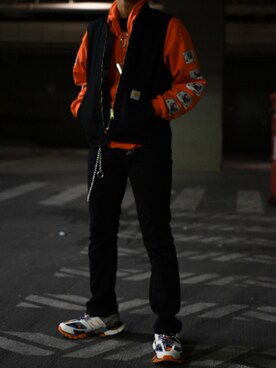 「Carhartt WIP（カーハートダブリューアイピー）のアイテム（その他アウター）」を使った、TAKEさん（メンズ・173cm）の秋コーディネート