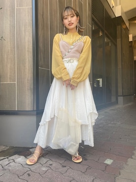 「LILI（リリ）のアイテム」を使った、中村　未緒さん（レディース・153cm）の夏コーディネート