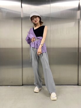 中村 未緒さん(レディース・153cm)の夏コーディネート