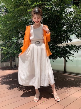 中村　未緒さん（レディース・153cm）の夏コーディネート