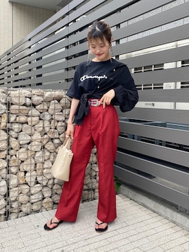 中村　未緒さん（レディース・153cm）の夏コーディネート