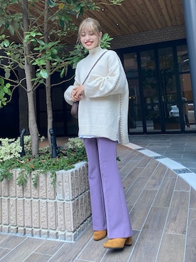 中村　未緒さん（レディース・153cm）の冬コーディネート